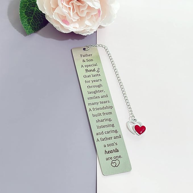 Daddy Bookmarks Fathers Day Appreciate Gift Man Bookmarker Father Son A Link Can Never Be Undone Birthday Present Dad Retirement Family Love Quotes Keepsakes Christmas Thanksgiving Book Accessory