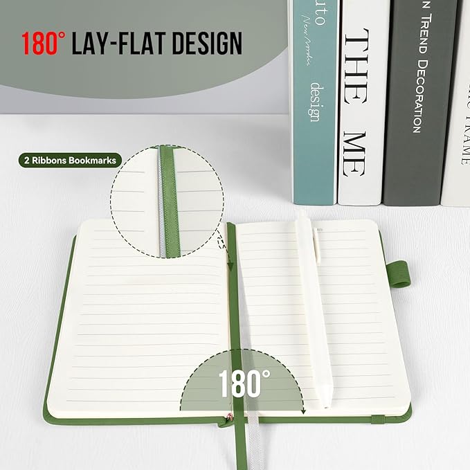 Pocket Small Notebook Journals, 116 Pack ( Forest Green) Mini Notebook 3.7x5.7 Butterfly Journaling Notebooks for Women Men, Hardcover Lined Note Pads with Pens for Work, Business, Travel Journal, Office Supplies