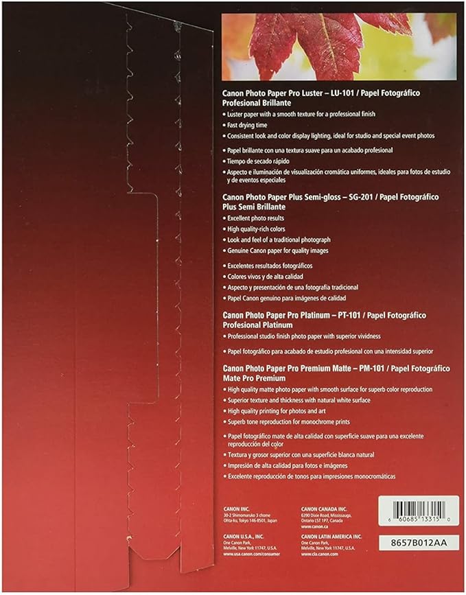 Canon Pro Paper Samples Pack 8657B012