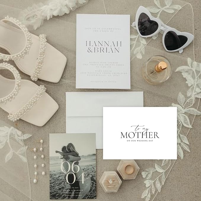 LADY&HOME To My Mother on My Wedding Day Card