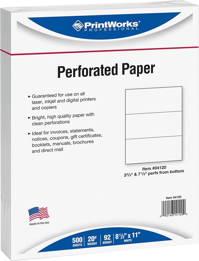 PrintWorks Professional Perforated Paper