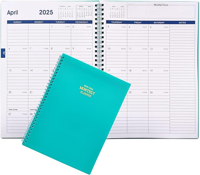 Cheneyboo Calendar 2025 - January 2025-June 2026, Calendar Planner 2025-2026, 18 Month Calendar Planner, 7.5"x10.2" Large Size Planner with Double Inner Pocket, Green