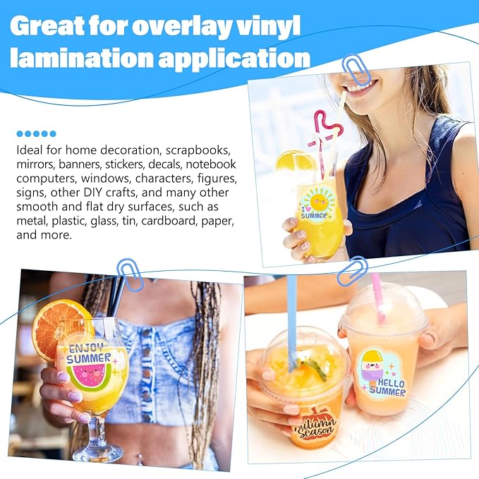 TECKWRAP Printable Vinyl Sticker Paper for Inkjet Printer, Transparent Inkjet Printable Sticker Paper, 8.26" x 11.69" A4 Size for Scrap-booking, Craft Cutters, Home Decor, 28 Sheets/Pack