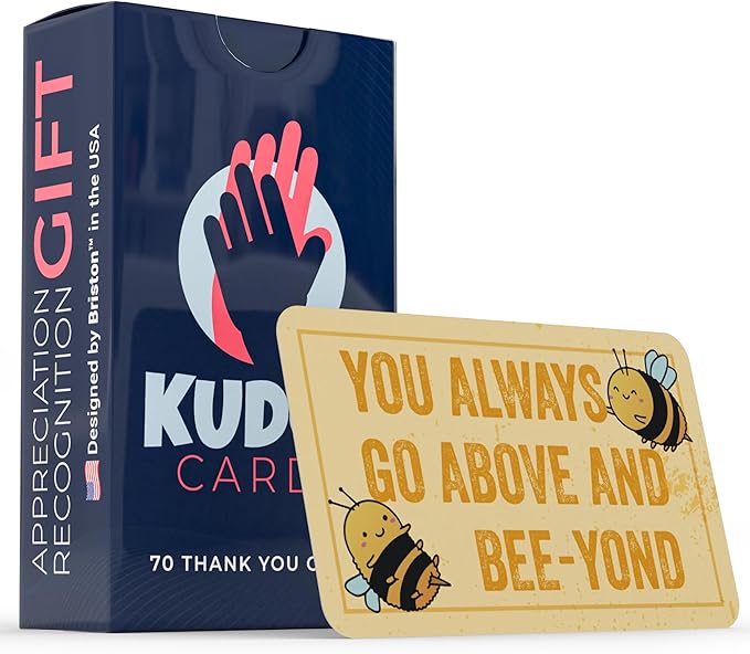 70 Kudos Cards - Thank You Appreciation & Recognition Blank Back Postcard – School Lunch Box Kids Notes – Business Employee Motivational Affirmation Bulk Gift – Teacher Reward Inspirational