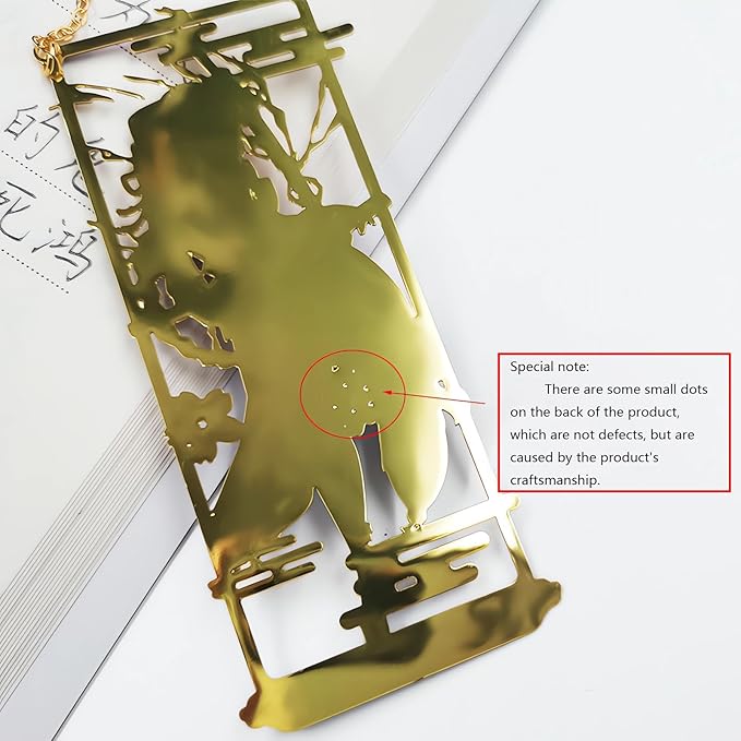 Xiao Bookmark with Chain Original Genshin Impact Metal Bookmark - Collect All Your Favorite Characters!