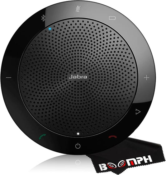 Jabra Speak 510 UC - Portable USB & Bluetooth Conference Speakerphone | Crystal Clear Sound for Meetings Anywhere | Zoom & Google Meet Certified | Optimized for Unified Communications