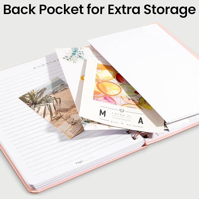 Lined Spiral Journal Notebook, A5 College Ruled Notebook for Journaling, Note-Taking, and Daily Planning, Durable Hardcover with an Elegant Design, Pink