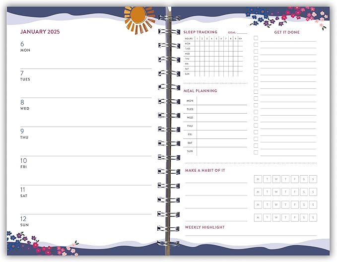 Goal Getter 2025 Weekly & Monthly Planner, 16-Month Lifestyle Planner: September 2024 - December 2025, 9" x 6" - Just Start