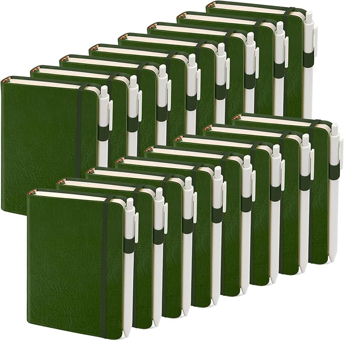 Pocket Small Notebook Journals, 116 Pack ( Forest Green) Mini Notebook 3.7x5.7 Butterfly Journaling Notebooks for Women Men, Hardcover Lined Note Pads with Pens for Work, Business, Travel Journal, Office Supplies