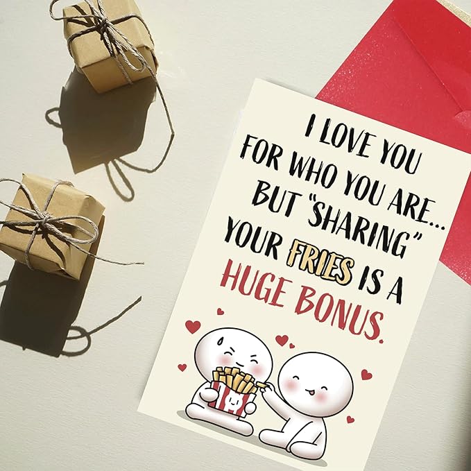 Cheerin Greeting Card with Envelope - Funny Anniversary Cards for Him - Humorous Birthday Card for Men - Anniversary Cards for Husband, Boyfriend and Fiance