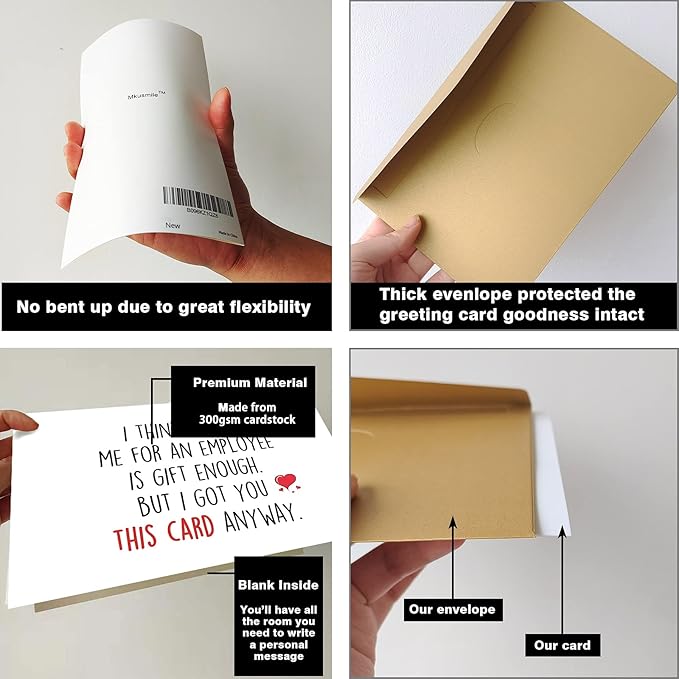 Ziwenhu Boss Day Gifts: Happy Boss Day Card, Funny & Cute Gifts for Him & Her, Going Away Gift