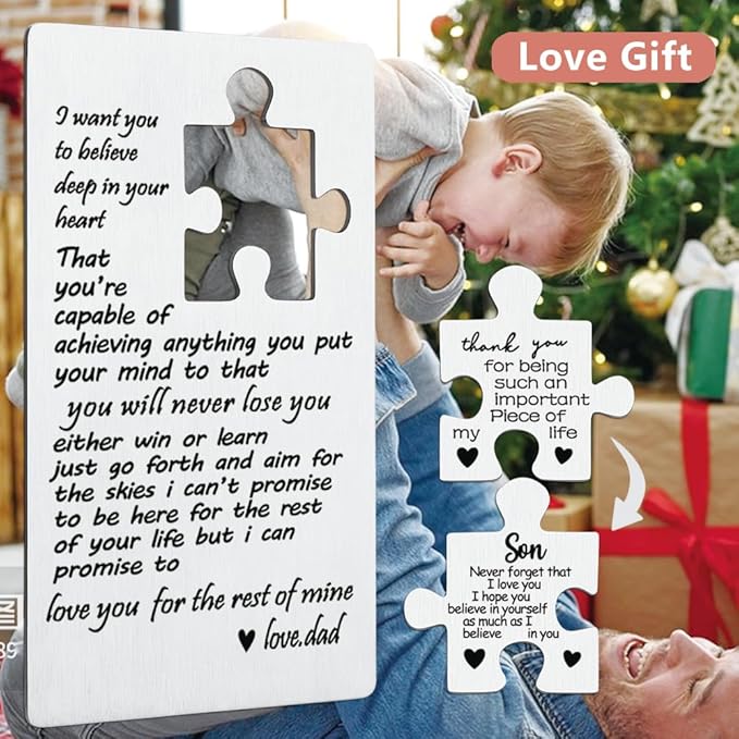 llxxeyopqdxz Wallet Card Insert for Son from Dad, Inspirational Gift for Son from Dad, College Graduation Gifts for Son, Happy Birthday Son Card from Dad, Cute Wallet Card Gift for Son,(46)