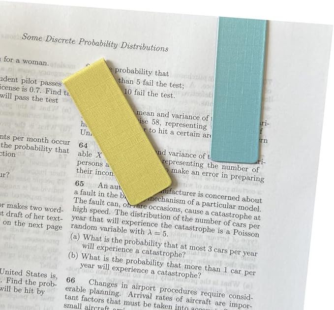 15 Pieces Bookmarks, Magnetic Bookmarks for Women, Men, Book Lovers Page Markers for Students Teachers Reading, Solid Color