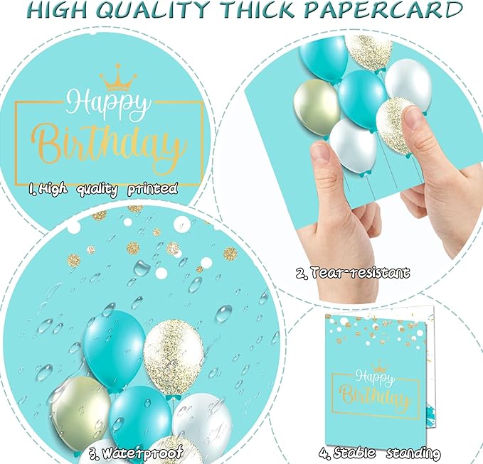 Jumbo Birthday Card, 22 x 14 Inch Extra Large Greeting Card with Envelope for Her, Happy Birthday Giant Guest Book, Oversize Birthday Party Signs Decorations Supplies for Women Girls Wife Mother