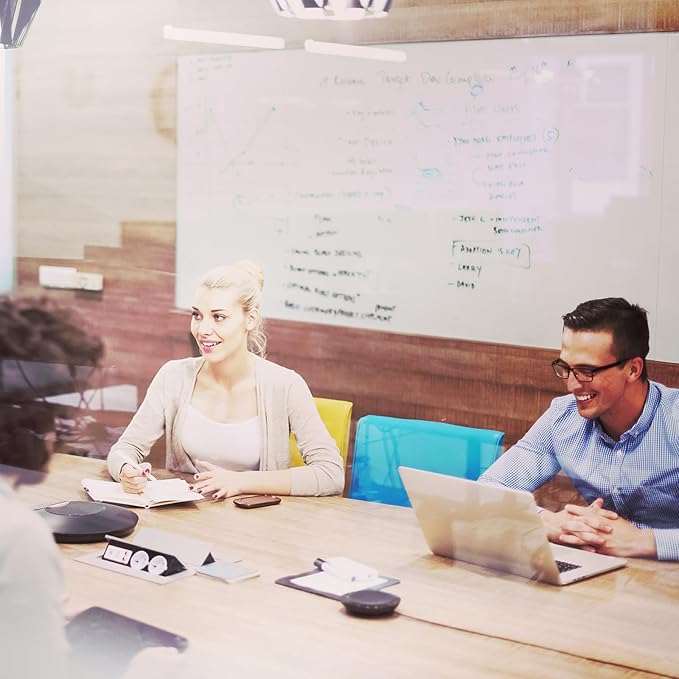 Magnetic Dry Erase Whiteboard Paper, 48" x 36" with Self Adhesive Whiteboard for Wall, Easy to Write and Clean Dry Erase Board for Kids, Office, Home, with Marker, Magnetic Eraser and Magnets