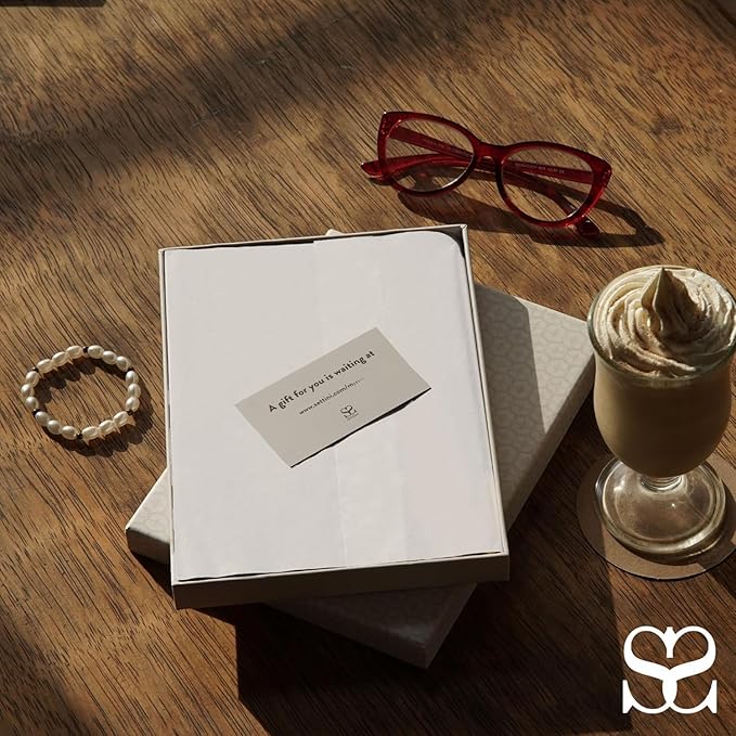 SETTINI® Lined Journal - Modern White Journal for Writing Gift Set - Hardcover Vegan Leather, Includes Luxury Pen in a Unique Pen Holder, 192 Pages, 6 x 8.5 inches, Birthday Gifts