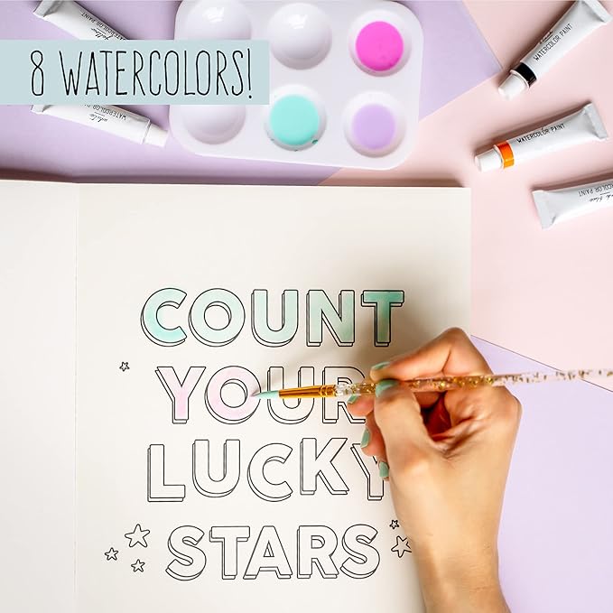 STMT D.I.Y. Artist Stationery Set, Art Journal Kit, Watercolor Kit, DIY Journaling Set for Girls Ages - 8+