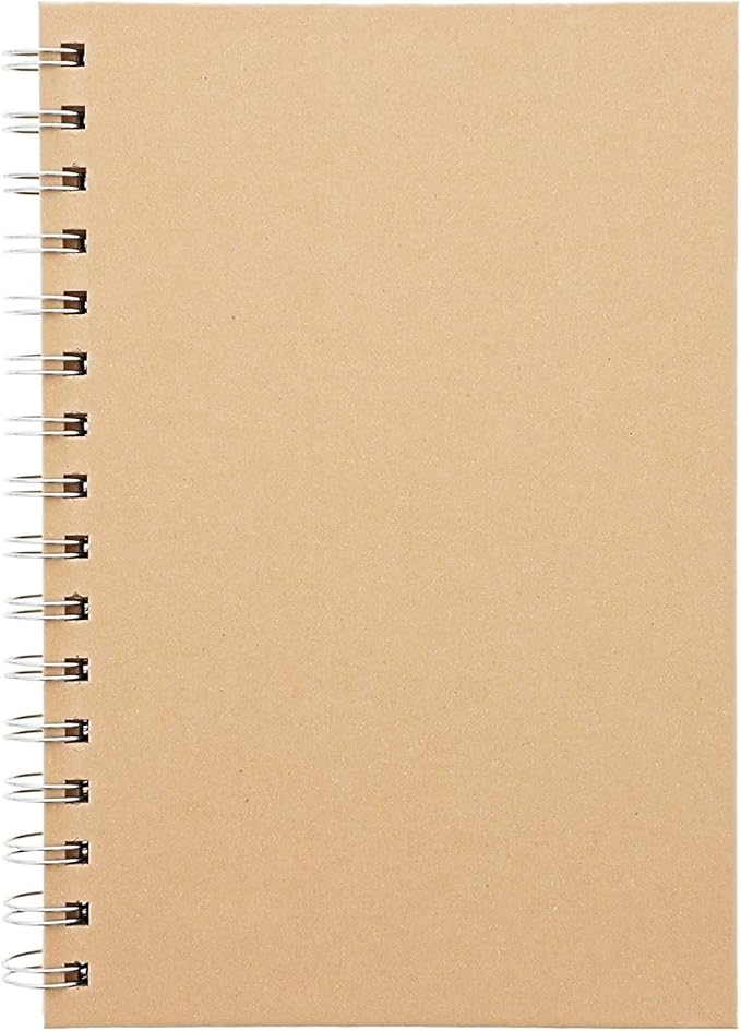 Kraft Paper Undated Calendar with Photo Album for Desk (8.25 x 5.5 in, 2 Pack)