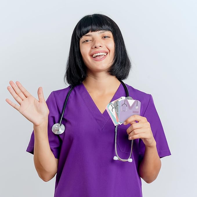 ANGOLIO 30Pcs Nurse Gift Sticky Notes Nurse Costume Themed Sticky Notes Nurse Appreciation Gifts Student Essentials Fun Cute Memo Pads for Nurses Doctor Hospital Gift