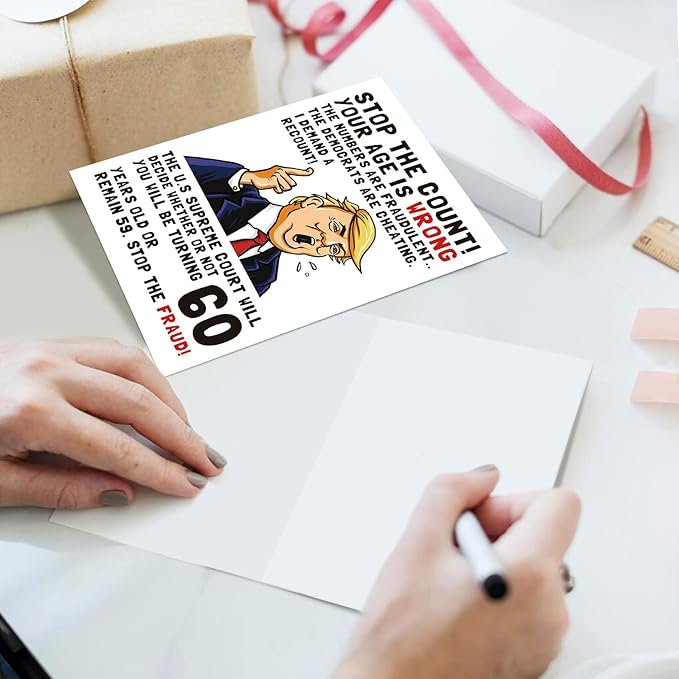 Ogeby Funny 60th Birthday Card, 60th Birthday Cards Gifts for Women Men, Hilarious 60 Year Old Birthday Gifts for Dad Mom Sister Brother