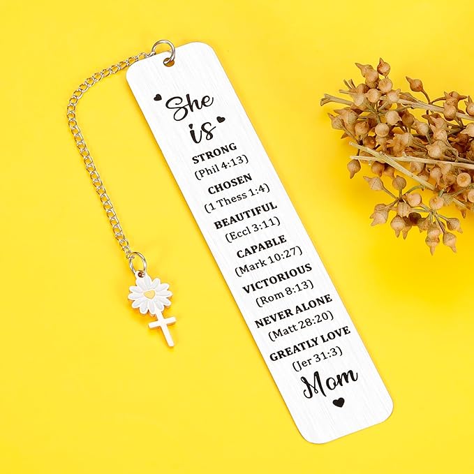 Gifts for Mom from Daughter Son Birthday Bible Bookmark for Women Mothers Day Valentines Christmas Gifts for Mother Mommy Mom to Be Bonus Mom Grandma from Teens Kids Book Lovers Sentimental Gift Idea