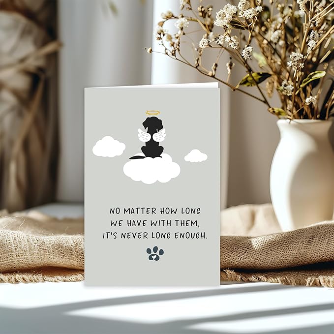 Dog Memorial Gifts for Loss of Dog, Pet Sympathy Gifts, Pet Loss Sympathy Cards for Pet Owner, Dog Sympathy Card, Dog Bereavement Gift