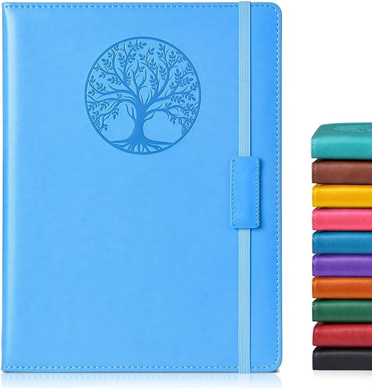 Lined Journal Notebook for Women Men,256 Pages B5 Large Hardcover Leather Journals for Writing,Travel,Business,Work,School,College Ruled Notebooks for Note Taking,Diary Notepad 7.8"×10.2"