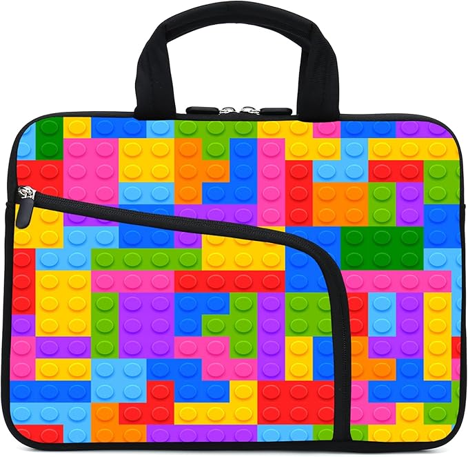 11.6" 12.2 inches Laptop Sleeve Chromebook Case Ultrabook Case Notebook Sleeve Tablet Case Neoprene Handle Sleeve for Men Women, Two Pockets Fit Apple MacBook Air Samsung Acer HP DELL(Puzzle)