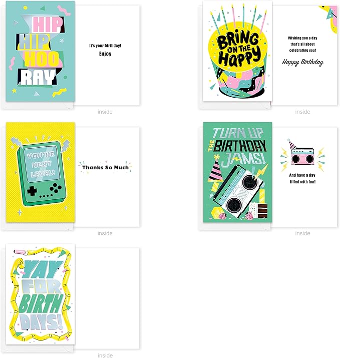 American Greetings 10-Count All Occasions Card Bundle with Envelopes- Birthday, Congrats, Support, Friendship, and Thank you