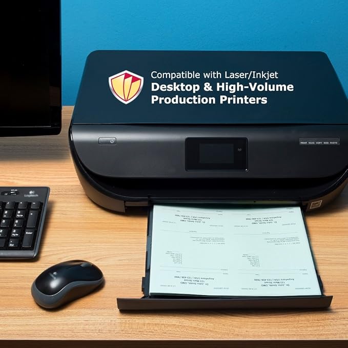 DocuGard Advanced Medical Security Paper for Printing Prescriptions and Preventing Fraud, CMS Approved, 7 Security Features, Laser and Inkjet Safe, Green, 8.5 x 11, 24 lb., 500 Sheets (04542)