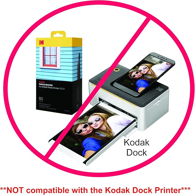 KODAK Picture Paper Vivid 4"x6", 100 count, 66lb-230g/m2 weight, 11.9 mil thickness, Vivid color picture paper- **THIS PRODUCT IS NOT COMPATIBLE WITH THE KODAK DOCK PRINTER**"