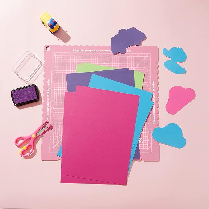 200 Colored Cardstock Paper,Colorful Card Stock 250 GSM Heavy Weight Craft Paper Pack for DIY Art, Scrapbook, Paper Crafting,School Supplies (200)