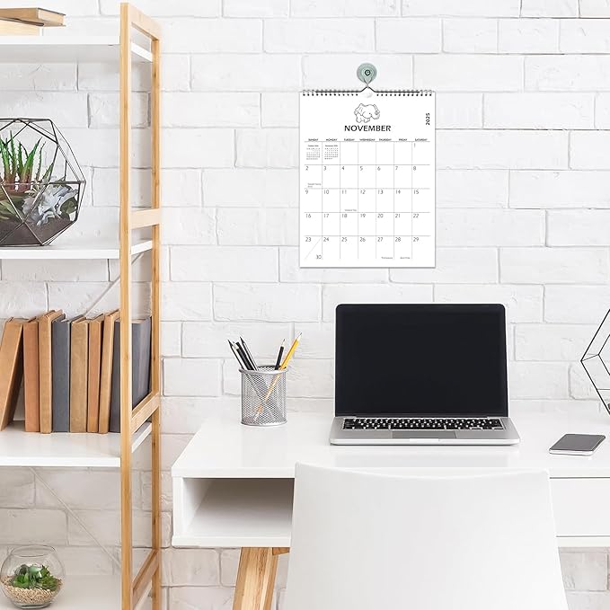 2025 Wall Calendar - Vertical Wall Calendar 2025, January 2025 - June 2026, Medium Calendar(11.5'' x 14.5''), Simple Calendar 2025 for Office, School, Home