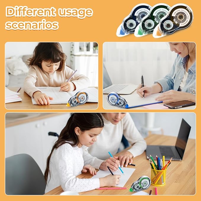 M&G 12 Pack Correction Tape，39.3 Feet Correction Tape, Easy to Use Applicator for Instant Corrections, Study Supplies and Office Products, Total 472FT/144M