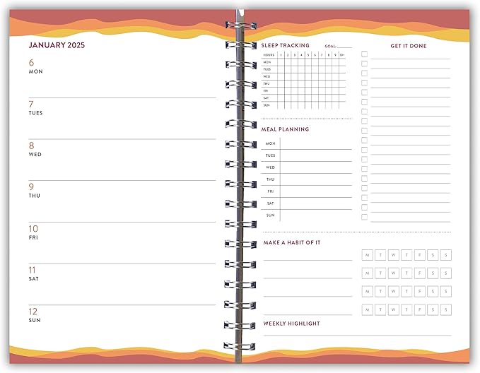 Goal Getter 2025 Weekly & Monthly Planner, 16-Month Lifestyle Planner: September 2024 - December 2025, 9" x 6" - Climb Higher