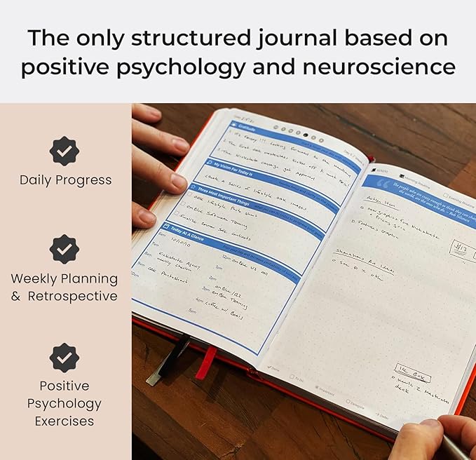 OAK Journal The Purple Smart Goal Planner Journal and Planner for Full Focus and Best Self Quarterly Goal Planner & Daily Gratitude Journal