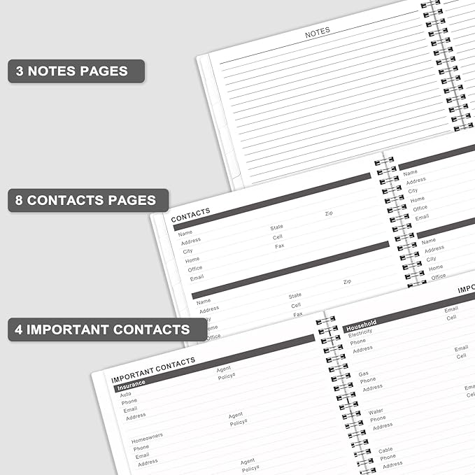 2025-2027 Monthly Planner/Calendar - 3 Year Monthly Planner 2025-2027, JAN 2025 - DEC 2027, 9'' x 11'', 36 Monthly Tabs, 2-Side Pocket