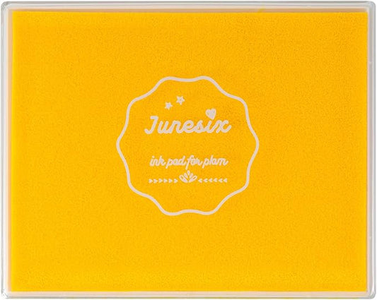 Ink Pad, 5x4'' Washable Stamp Ink Pad for Kids, Yellow