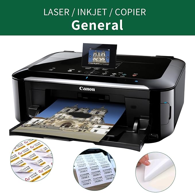 Half Sheet Shipping Labels,40 Sheets,5.5"×8.5",2 per Sheet,Mailing Label for Laser & Inkjet Printer Labels,Large Labels,Matte White Large Label Stickers,Half Page Labels,Letter Size