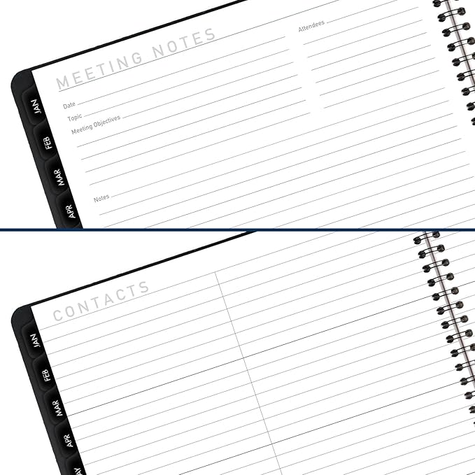 AT-A-GLANCE 2025 Planner, Monthly, 9” x 11”, Large, Contemporary, Black (70260X0525)