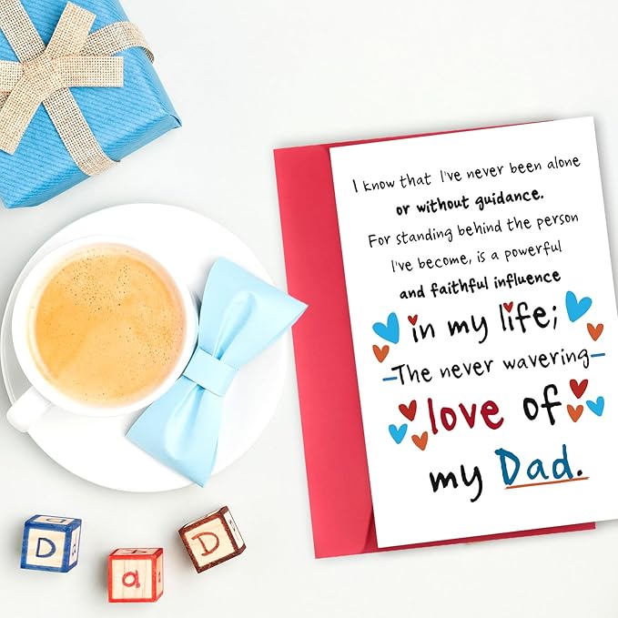 Funny Fathers Day Card Gift for Dad, Happy Birthday Gifts for Daddy from Daughter Son, Dad Birthday Card, Thank You Dad Card