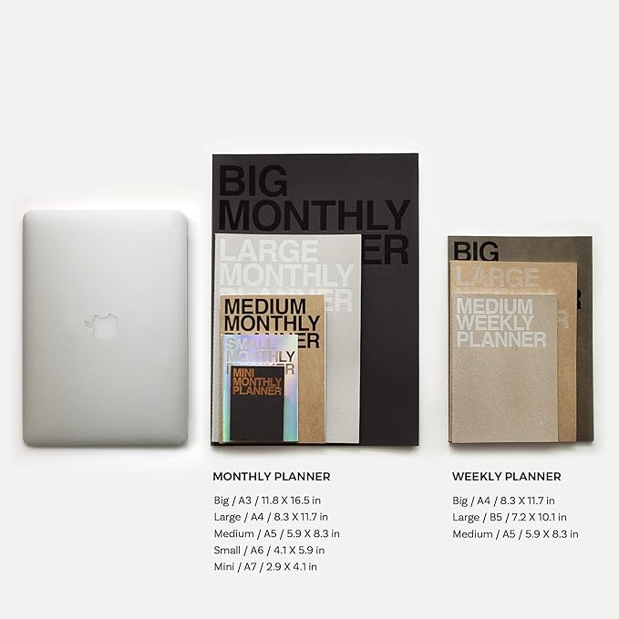 JSTORY Big Personal Wide Spaces Weekly Planner 28 Sheets Kraft