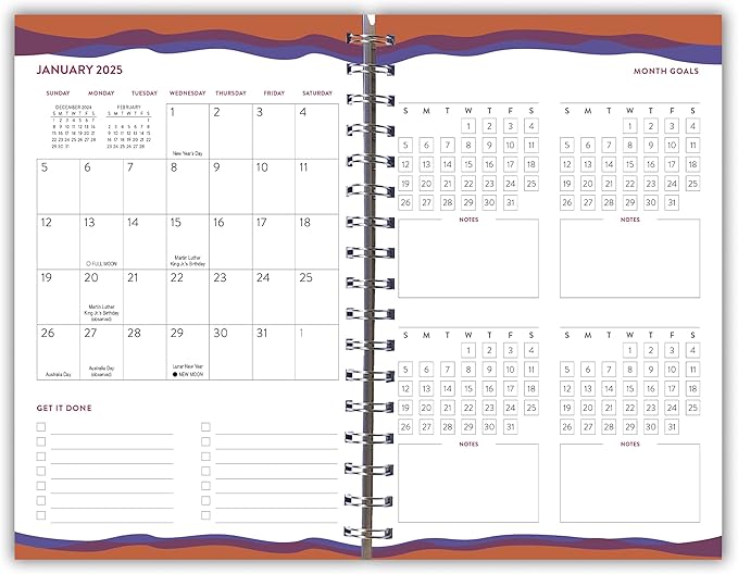 Goal Getter 2025 Weekly & Monthly Planner, 16-Month Lifestyle Planner: September 2024 - December 2025, 9" x 6" - Climb Higher