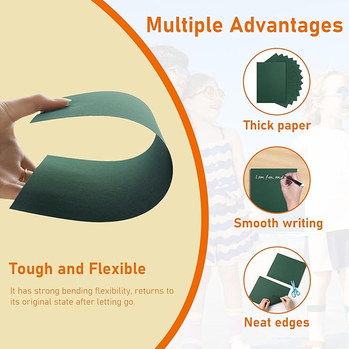 40 Sheets Dark Green Cardstock 8.5 x 11 Printer Paper, 75lb/200gsm Christmas Green Heavyweight Paper Card Stock for DIY Making Cards, School Crafting, Party, Office Printing, Greeting Cards