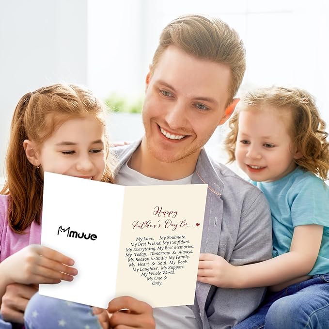 Greeting Card: Happy Father's Day Card for Dad, Unique Gift for Husband, Boyfriend, Fiance, Love Card