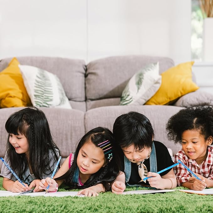 Frienda 200 Pcs Bulk Child Abuse Awareness Pencils Blue Windmill Abuse Pencils for Mental Health April Child Prevention Month Charity Fundraising Awareness Campaigns Teacher Office Supplies