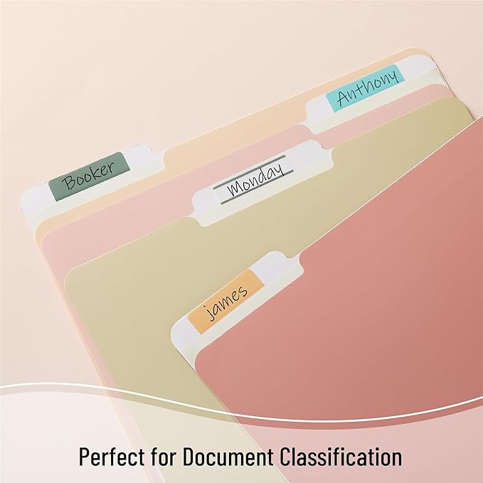 Mr. Pen- Sticky Index Tabs, 500 Pcs, 21 Sets, Colorful Sticky Tabs for Notebooks, Page Markers, Page Tabs for Binders, Page Tabs Sticky Tabs for Books, Notebook Tabs, Book Sticky Tabs for Notebooks