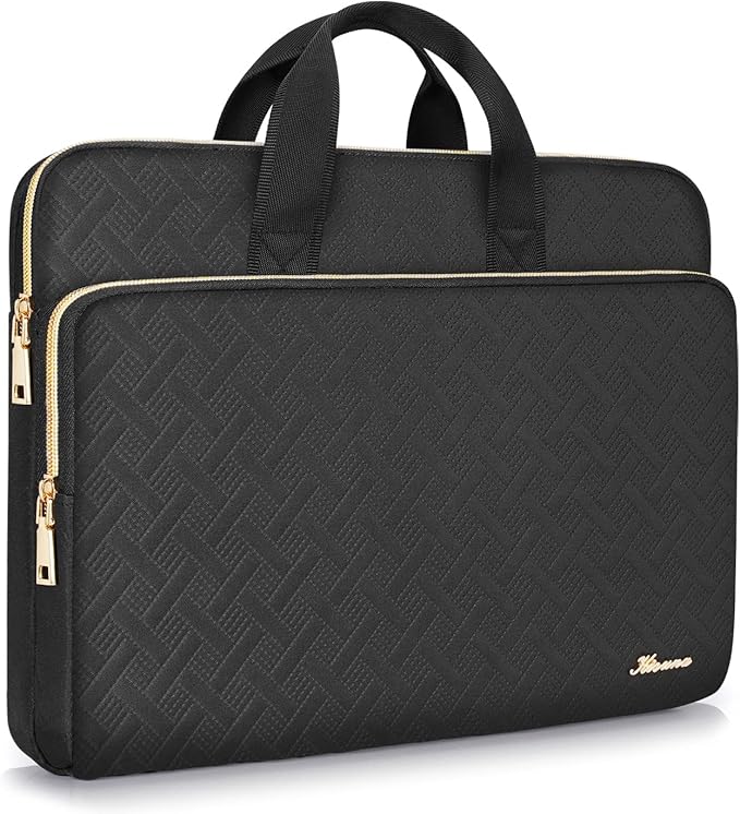 KIZUNA Laptop Sleeve Case 17 Inch Computer Carrying Handbag for LG gram 17/17.3" MSI 17/Dell G7/17 IdeaPad 3i Gen7/17.3" HP ProBook 470/17.3" Legion 5 / 5i,Black