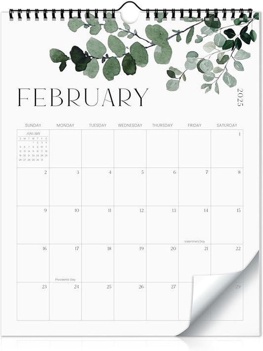 Aesthetic 2025 Wall Calendar - Runs from June 2024 Until December 2025 - The Perfect 2024-2025 Modern Greenery Calendar Planner for Easy Organizing