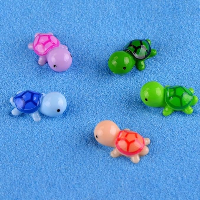 5Pcs Multi Color Mini Pocket Hug Turtle,Greeting Card Envelopes Thank You Note Cards Greeting Card Mini Sea Turtle Figure Pocket Hug Gift for Friends and Family Cards and Card Stock